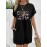 Women's Tropical Vacation Dress - Dark Grey T-Shirt Dress with Cruise Life Graphic, Short Sleeve Beach Outfit, Machine Washable Casual Summer Dress for Women, Beach Dress, Spring Fashion, Relaxed Fit, Comfortable Fabric, Travel Essentials, Holiday Outfit, Lightweight Material, Women's Fashion