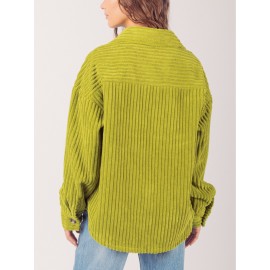 Women'S Winter Jacket - Elegant Long Sleeve Coat with Single-Breasted Button Front, Large Pockets - Warm Fall/Winter Outerwear for Everyday & Formal Events - SCACTO Women'S