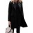 Women's Elegant Blazer Trench Coat Jacket - Button Front Closure Lapel Collar Shacket Cardigan Overcoat, Loose Fit All-Season Outerwear, Casual to Professional Wear (Single-Breasted Button for, Solid Color)